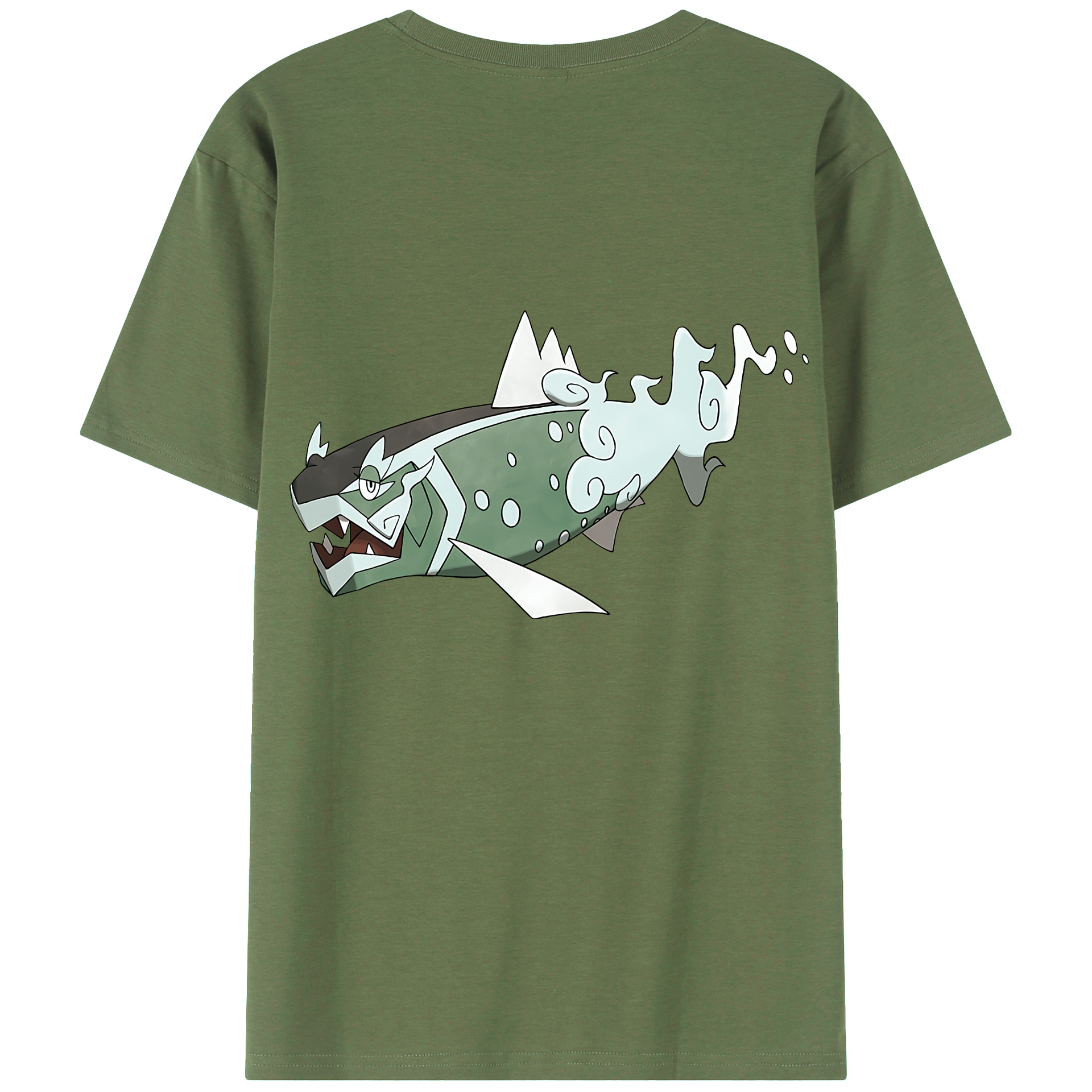 （画像用） ポケットモンスター Pokémon 綿100％ メンズ半袖Tシャツ（バックプリント） 通気性